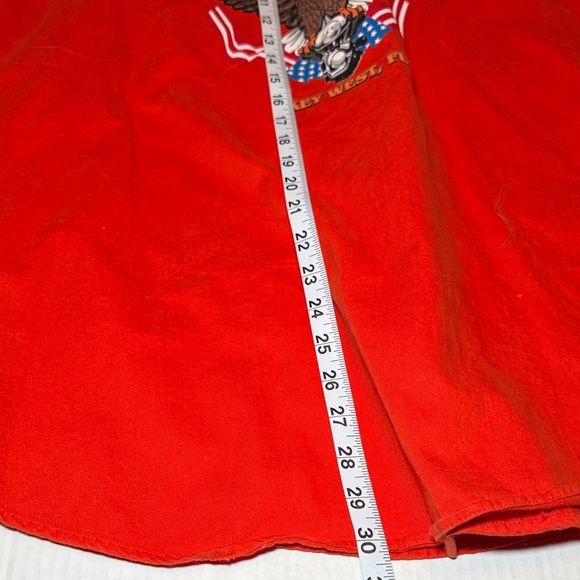 Motorcycle Apparel "Southern Most Rider" Key West FL Biker Vest Size XL Denim - Picture 7 of 8